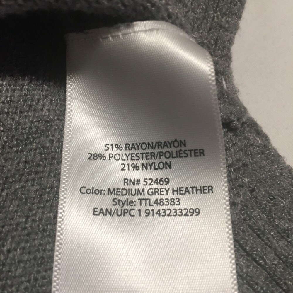✨️3 For $20✨️  Women M gray turtleneck long sweater Oversize CoastalGrandma 90s - Picture 4 of 8